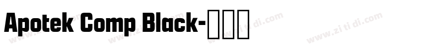 Apotek Comp Black字体转换